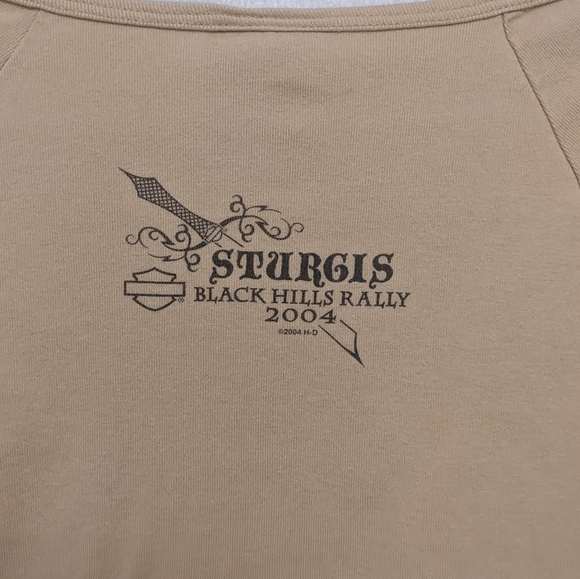 Sturgis 2004 Black Hills Rally lace up top - Picture 3 of 5